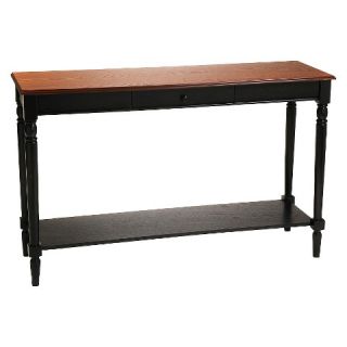 Convenience Concepts French Country Console Table   Black/Cherry
