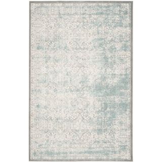 Passion Turquoise/Ivory Area Rug by One Allium Way
