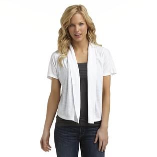 Attention Womens Fly Away Short Sleeve Cardigan   Clothing, Shoes