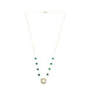 Rarities: Fine Jewelry with Carol Brodie Gemstone Station 14K 18" Drop Necklace   8035352