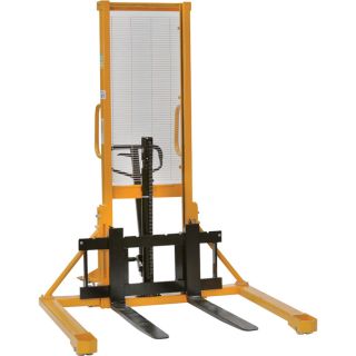 Northern Industrial Tools Manual Pallet Stacker with Fixed Legs — 2200-Lb. Capacity, 63in. Max. Lift  Pallet Stackers