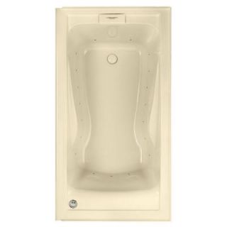 American Standard EverClean 5 ft. x 32 in. Air Bath Tub with Integral Apron and Left Drain in Bone 2425L.268C.021