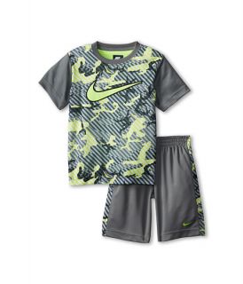 Nike Kids Aop Poly Mesh Short Sleeve Shorts Set Little Kids