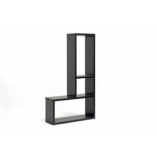 Baxton Studio Rupal Brown Modern Display Shelf   Home   Storage