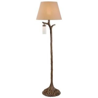 Kenroy Home Banyan 60 in. Driftwood Outdoor Floor Lamp 32626DW