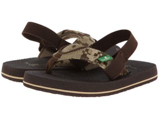 Sanuk Kids Root Beer Cozy (Toddler/Little Kid) Brown Digi Camo