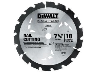 Dewalt DW3191 7 1/4" Rock Carbide® Circular Saw Blade