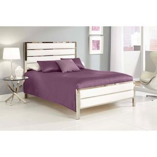 Fashion Bed Group Impulse Bed   White/Chrome (Queen)