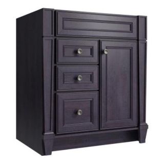 Cardell Norton 30 in. W x 21 in. D x 34.5 in. H Vanity Cabinet Only in Shadow VSB30.FV1.AF5B7.C64B