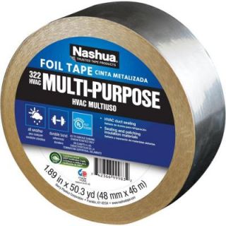 Nashua Tape 1.89 in. x 50 yd. 322 Multi Purpose HVAC Foil Tape 1207792