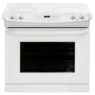 Frigidaire 30 in. 4.6 cu. ft. Drop In Electric Range with Self Cleaning in White FFED3025PW