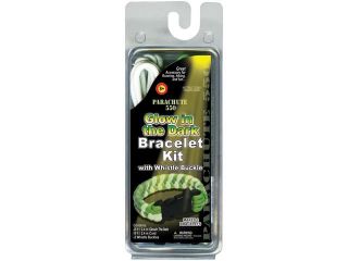 Parachute Cord 550 Bracelet Kit W/Whistle Buckle Glow In The Dark