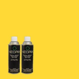 Hedrix 11 oz. Match of 380B 6 Lemon Tart Low Lustre Custom Spray Paint (2 Pack) 380B 6