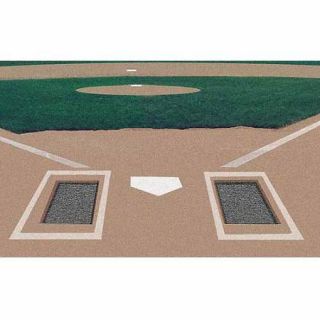 Rubber Batters Box Foundation, 2 Pairs