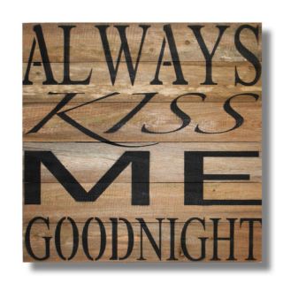 Beach Frames Always Kiss Me Goodnight Textual Art Plaque
