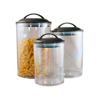 Reston Lloyd 11110 3pc Acrylic Canister Set Black