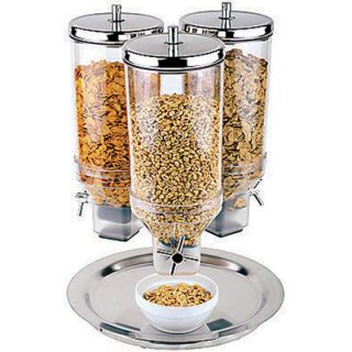 Qt. 3 Dispenser Polypropylene Cereal Dispenser with Stainless