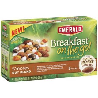 Emerald Breakfast on the Go! S'mores Nut Blend Nut & Granola Mix, 5 Pk