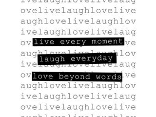 Live Every Moment Poster Print by Veruca Salt (20 x 20)
