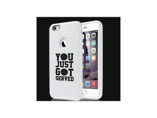 Apple iPhone 5 5s Shockproof Impact Hard Case Cover You Just Got Served Volleyball (White)