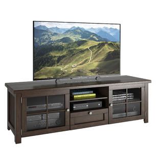 Sonax arbutus 63 dark espresso stained wood veneer tv bench   Shop