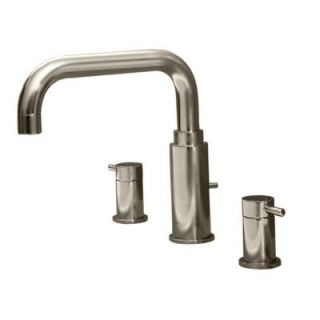 American Standard Serin 2 Handle Deck Mount Roman Tub Faucet Less Personal Shower in Satin Nickel 2064.900.295