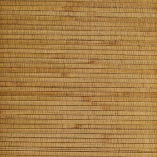 The Wallpaper Company 8 in. x 10 in. Brown Bamboo Grasscloth Wallpaper Sample DISCONTINUED WC1284505S