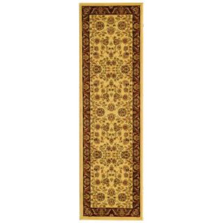 Safavieh Lyndhurst Ivory and Red Rectangular Indoor Machine Made Runner (Common: 2 x 14; Actual: 27 in W x 168 in L x 0.42 ft Dia)