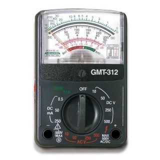 Gardner Bender 5 Function 12 Range Analog Multimeter GMT 312