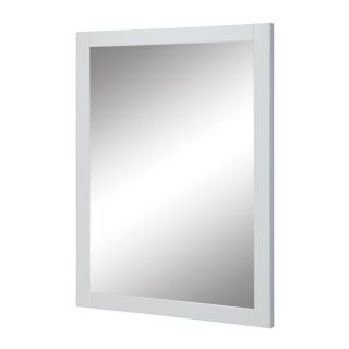 DECOLAV 32 in H x 24 in W Cameron Collection White Rectangular Bathroom Mirror