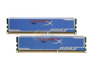 HyperX 8GB (2 x 4GB) 240 Pin DDR3 SDRAM DDR3 1333 Desktop Memory HyperX Blu Model KHX13C9B1K2/8R