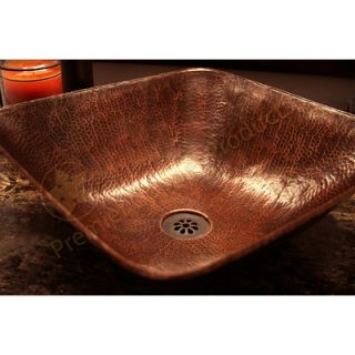 Square Vessel Bathroom Sink by Premier Copper Products