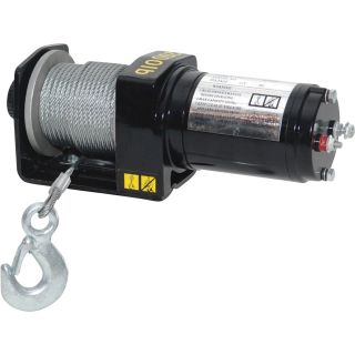 Northern Industrial Tools 12 Volt Utility Winch - 2000-Lb. Capacity, Model# 400195A  1,000   2,900 Lb. Capacity Winches