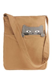 Look What the Cat Bagged In Tote in Buddy  Mod Retro Vintage Bags
