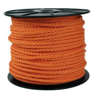 Crown Bolt 3/8 in. x 500 ft. Twisted Rope, Orange 64860