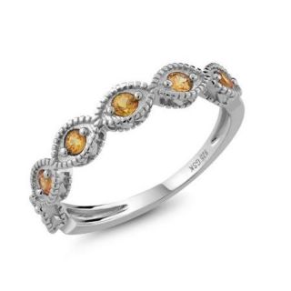 Beautiful Natural Yellow Sapphire 925 Sterling Silver Ring