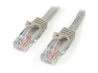 StarTech 100 ft Gray Snagless Cat5e UTP Patch Cable