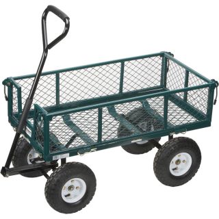 Steel Cart — 34in.L x 18in.W, 400-Lb. Capacity, Model# NTE110