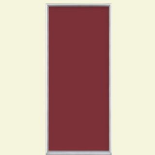 Masonite 32 in. x 80 in. Flush Full Lite Painted Steel Prehung Front Door with No Brickmold 23942