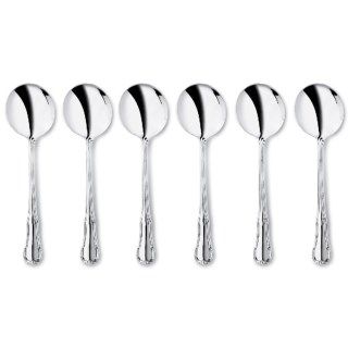 WMF Barock Stainless Steel Soup Spoons   Set of 6 58