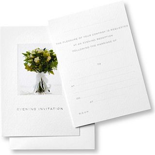 SUSAN OHANLON   Wedding collection set of six evening reception invitations