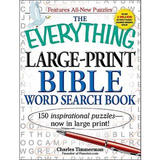 The Everything Large Print Bible Word Search Book: 150 inspirational puzzles   now in large print! (Everything Series)