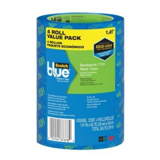 3M ScotchBlue 1.41 in. x 60 yds. Advanced Multi Surface Painter's Tape with Edge Lock (4 Pack) 2093EL 36EV