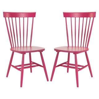 Dining Chair Wood/Pink (Set of 2)   Safavieh