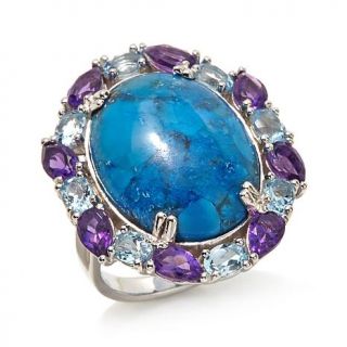 Colleen Lopez "Arizona Sky" Turquoise, Amethyst and Blue Topaz Sterling Silver    8045571