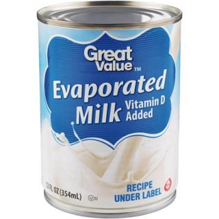Great Value: Evaporated Milk, 12 Oz