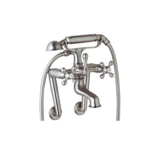 Cisal Double Handle Wall Mount Clawfoot Tub Faucet