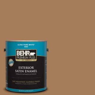 BEHR Premium Plus 1 gal. #270F 6 Fudge Truffle Satin Enamel Exterior Paint 934001