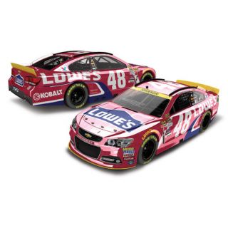 Action Racing Jimmie Johnson 2015 #48 Lowes Red Vest 1:24 NASCAR Sprint Cup Series Color Chrome Die Cast Chevrolet SS
