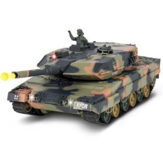 1:24 RC Battle Tank Shooting BB Military Vehicle Over 300 Deg Turret Fighting Sounds Army War